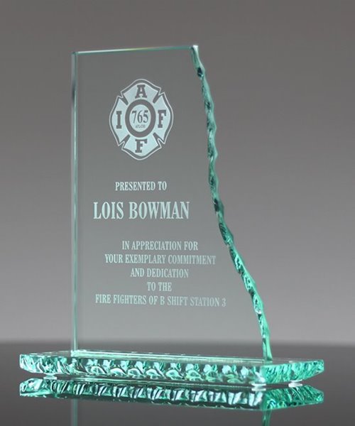 Picture of Pearl Edge Glass Wave Award