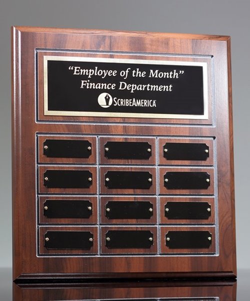 Picture of Classic Cherry Finish Employee Perpetual Plaque