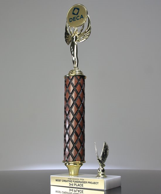 Classic Wood Column Trophy | Edco Awards