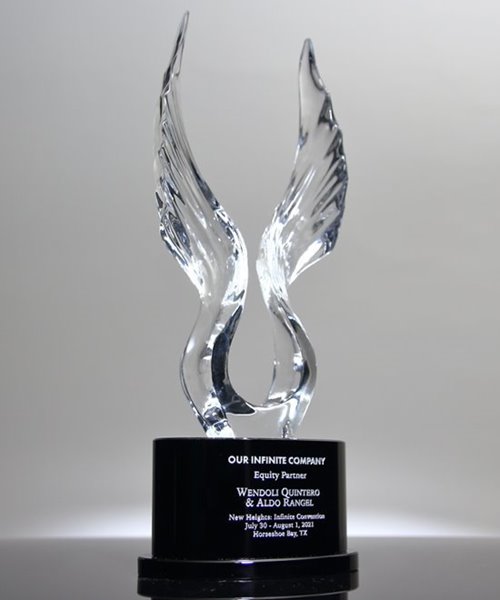 Picture of Victory Wings Crystal Award