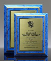 Picture of Blue Marble-Finish Plaque