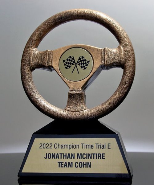 MOTORSPORT Steering Wheel Trophy 6" FREE ENGRAVING Personalised Award Motor Car 