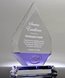 Picture of Beveled Purple Crystal Diamond Award