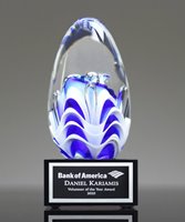 Picture of Azure Flutter Art Glass