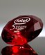 Picture of Red Crystal Diamond Paperweight