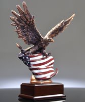 Picture of Rustic Flag Eagle Trophy