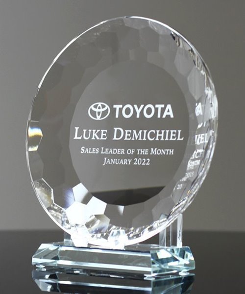 Picture of Executive Crystal Plate Award - Large Size