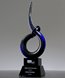 Picture of Sapphire Coil Art Glass Award