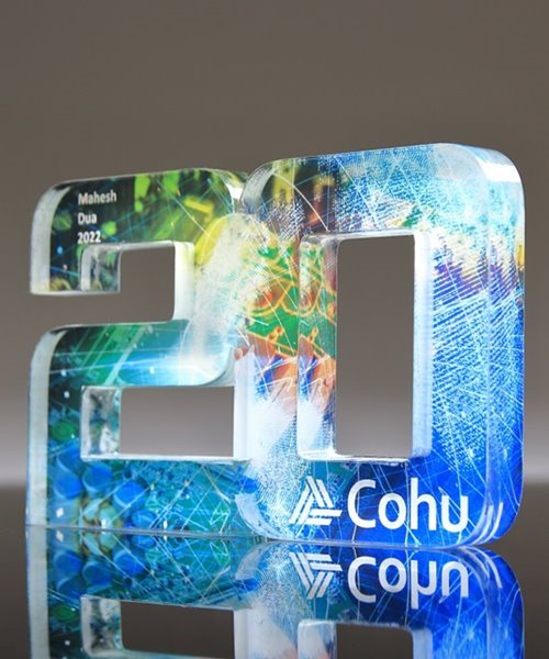 Picture of Modern Acrylic Number 20 Trophy