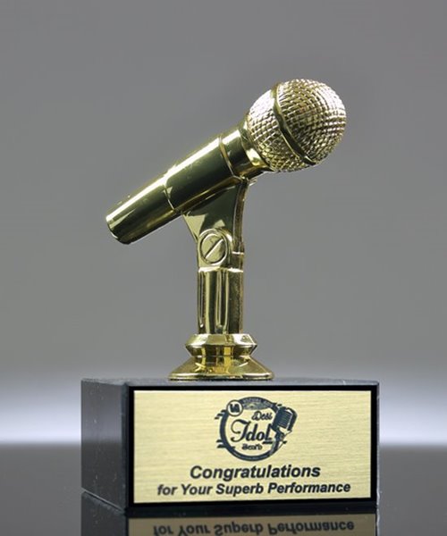 Picture of Gold Microphone Trophy