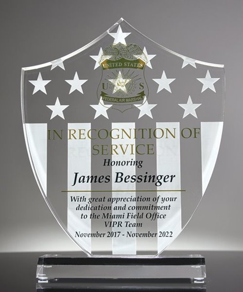 Picture of Service Recognition Award Shield