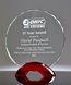 Picture of Red Arc Glass Circle Award