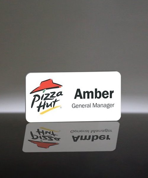 Picture of White Metal Name Badge