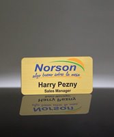 Picture of Gold Digital Name Badge