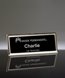 Picture of Engraved Metal Name Badge With Silver Frame - 3 x 1 Inch