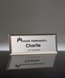 Picture of Imprinted Metal Name Badge With Silver Frame - 3 x 1 Inch