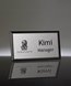 Picture of Imprinted Metal Name Badge With Black Frame - 3 x 1.5 Inch