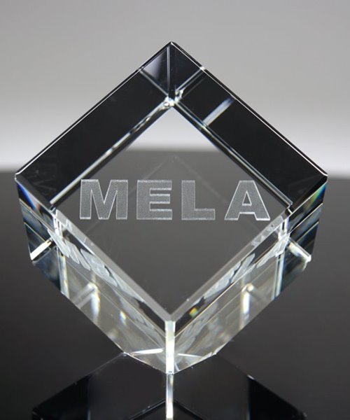 Picture of Subsurface Etched Crystal Award Cube