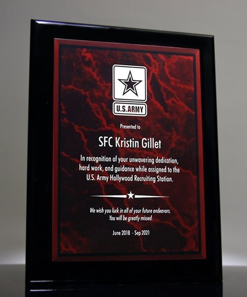 Picture of Stratus Plaque Red