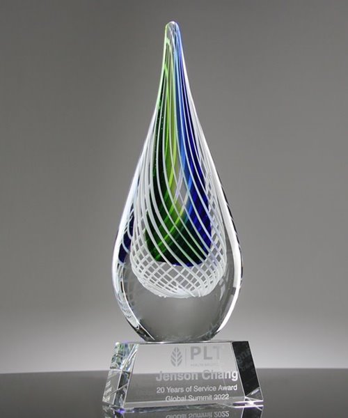 Picture of Cerulean Swan Art Glass Award