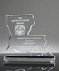 Picture of Louisiana State Shape Clear Acrylic Award