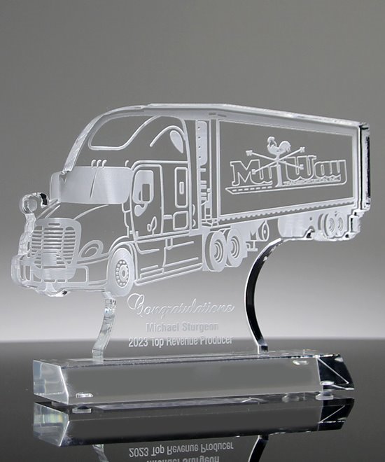 Semi Truck Acrylic Award Semi Truck Acrylic Award