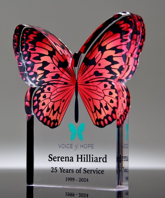 Vivid Butterfly Trophy