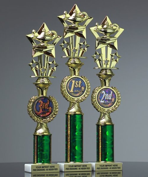Picture of Scholastic Wreath Riser Trophy