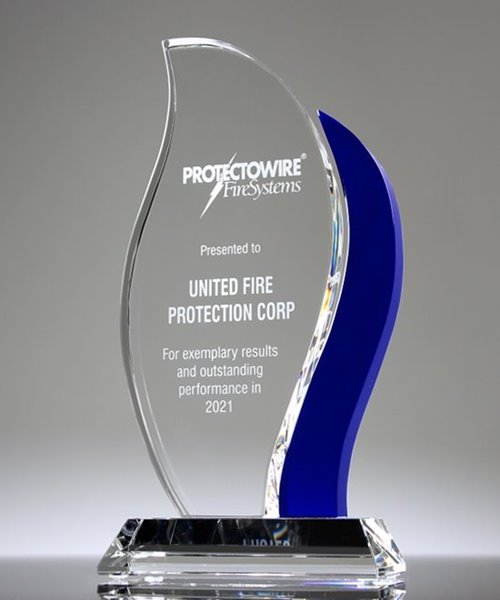 Picture of Blue Flame Crystal Award