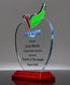 Picture of Acrylic Apple Trophy with Full Color Imprint