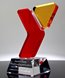 Picture of Custom Shaped Multi-Color Crystal Award