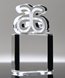Picture of Custom Shaped Clear Crystal Logo Award