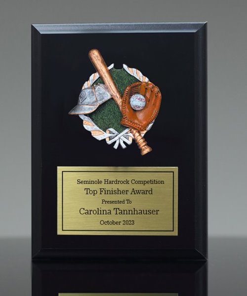 Picture of Color-Theme Baseball Plaque