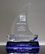 Picture of Faceted Sailboat Crystal Award