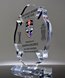 Picture of Firefighter Maltese Cross Acrylic Award - Full Color Imprint