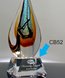 Picture of Beveled Clear Crystal Slant Base