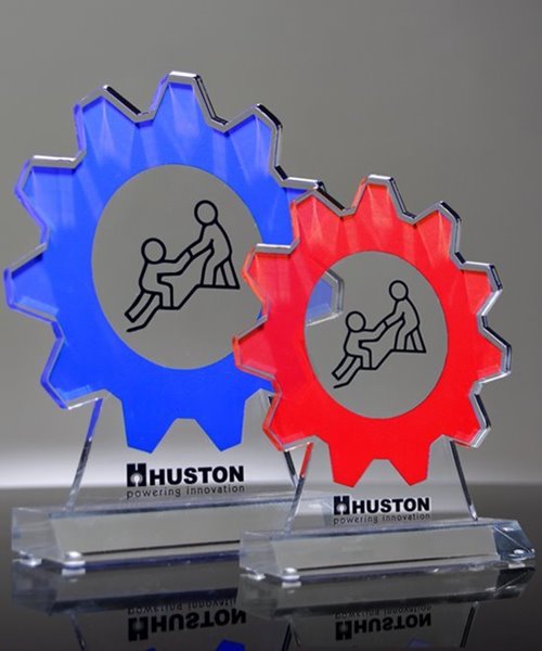 Picture of Acrylic Gear Trophy - Full Color Printed