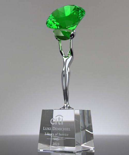Picture of Attainment Diamond Green Crystal
