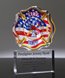 Picture of Acrylic Maltese Cross Trophy - USA Theme