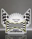 Picture of Racing Flags Acrylic Trophy - Custom Printed