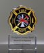 Picture of Acrylic Maltese Cross Trophy - Black & Gold Theme