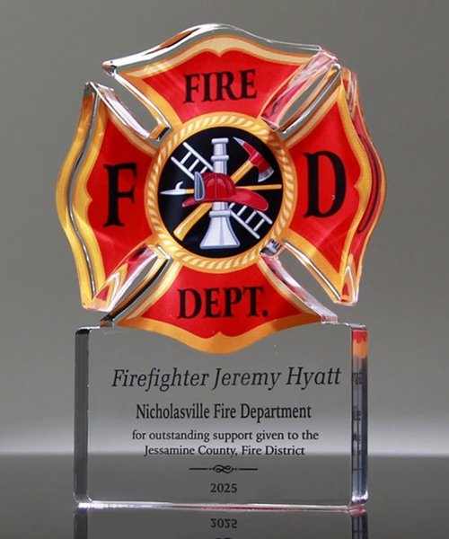 Picture of Firefighter Maltese Acrylic Award