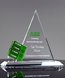 Picture of Green Goal-Setter Triangle Crystal