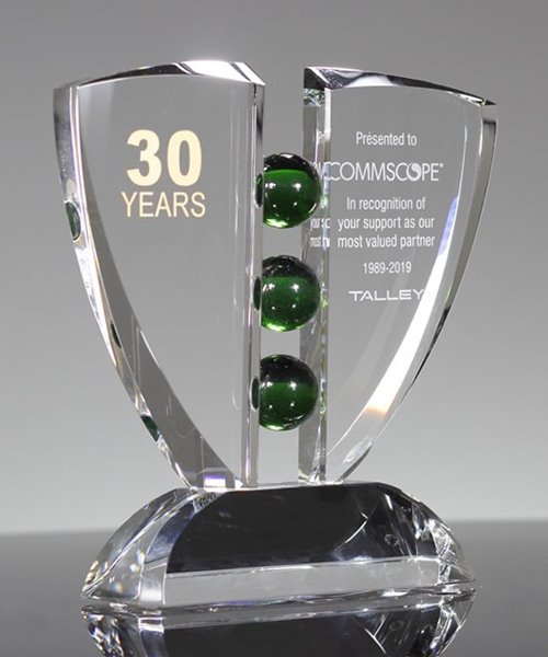 Picture of Crystal Pinion Emerald Award - Small Size