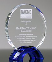 Picture of Indigo Crystal Circle Award - Small Size