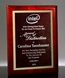 Picture of Gloss Rosewood Designer Plaque - Red Marble Mist