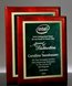 Picture of Gloss Rosewood Designer Plaque - Green Marble Mist