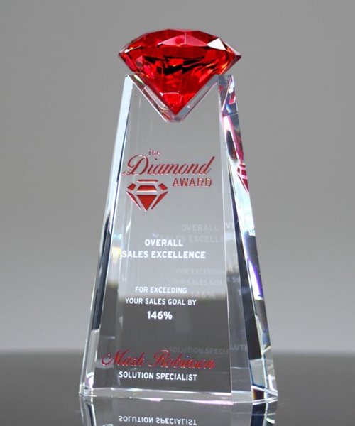 Picture of Essence Diamond Award - Ruby Crystal