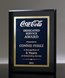 Picture of Gloss Ebony Designer Award Plaque - Blue Marble Mist