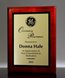 Picture of Gloss Rosewood Econo Award Plaque - Gold Plate